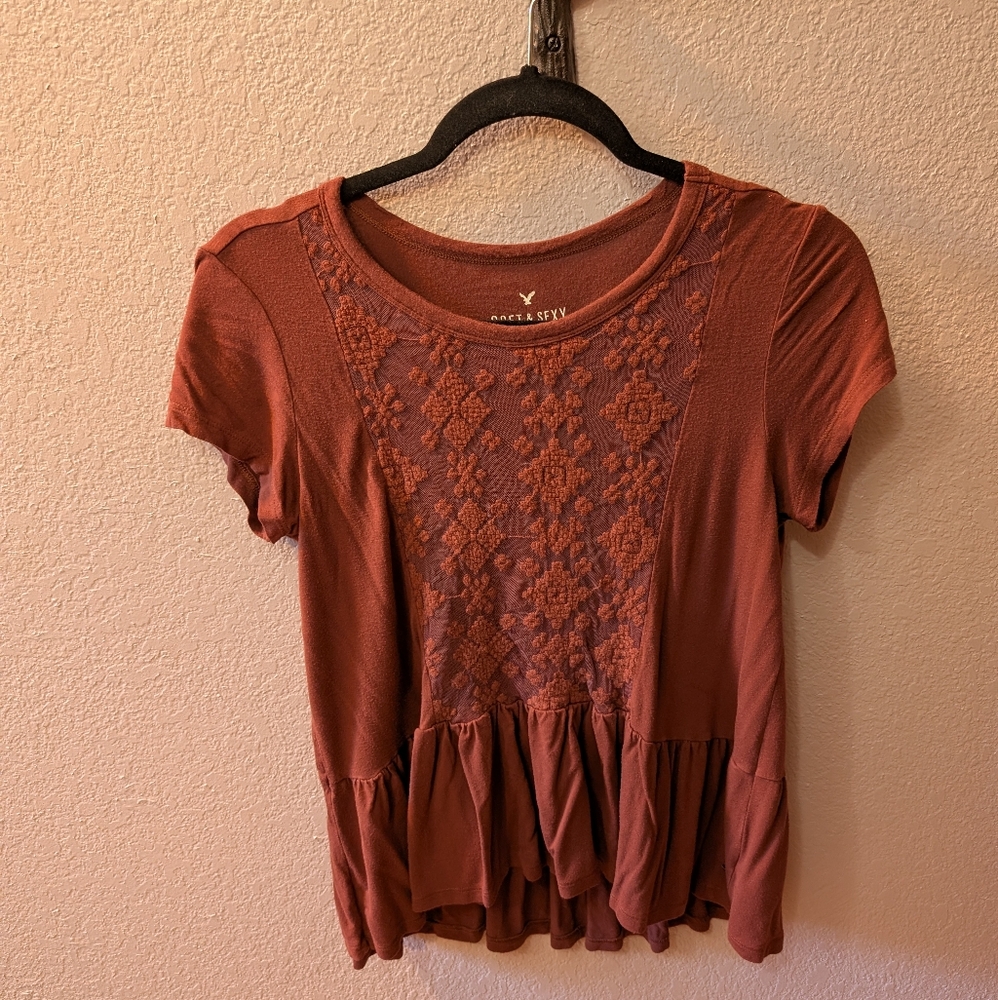 AEO Peplum Top